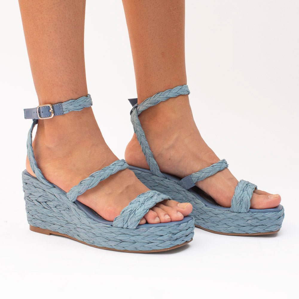 Plata 89841 Azul - KiraZapatería