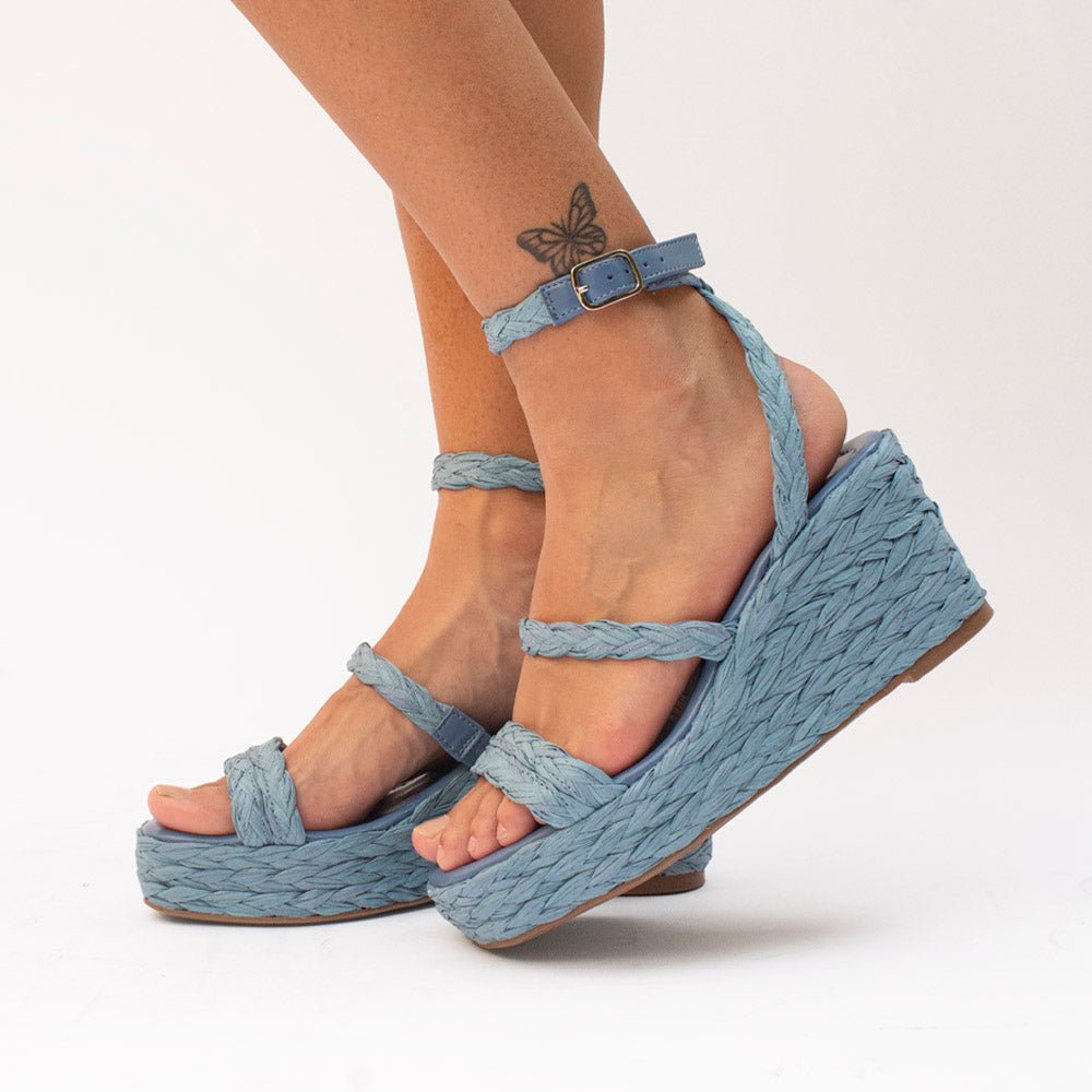 Plata 89841 Azul - KiraZapatería