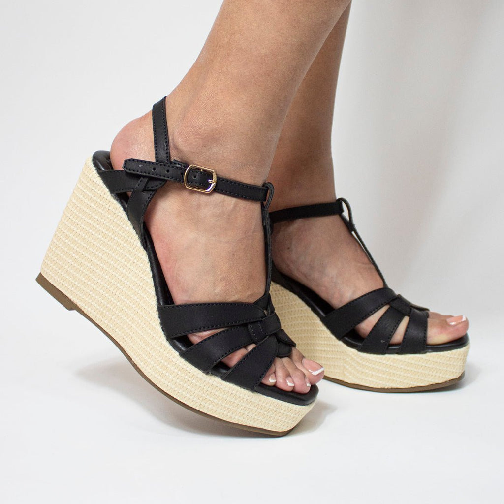 Plataforma 45119 Negra - KiraZapatería