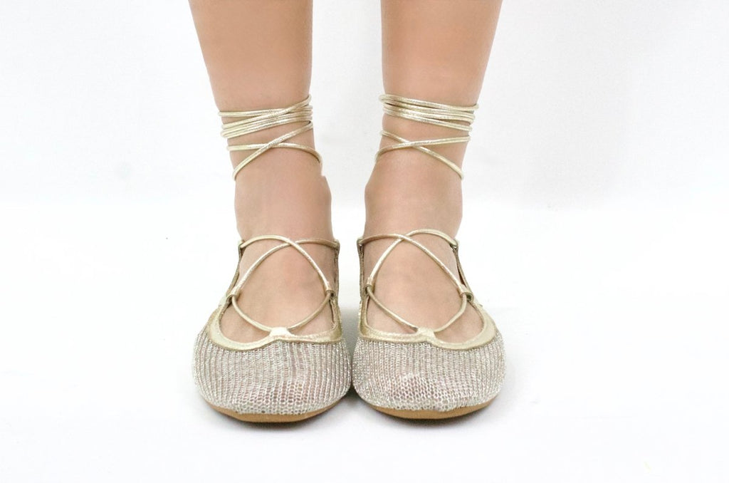 FLAT 11514 GOLD - KiraZapatería