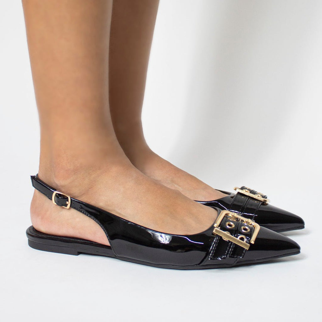 Flat 18525 negro - KiraZapatería