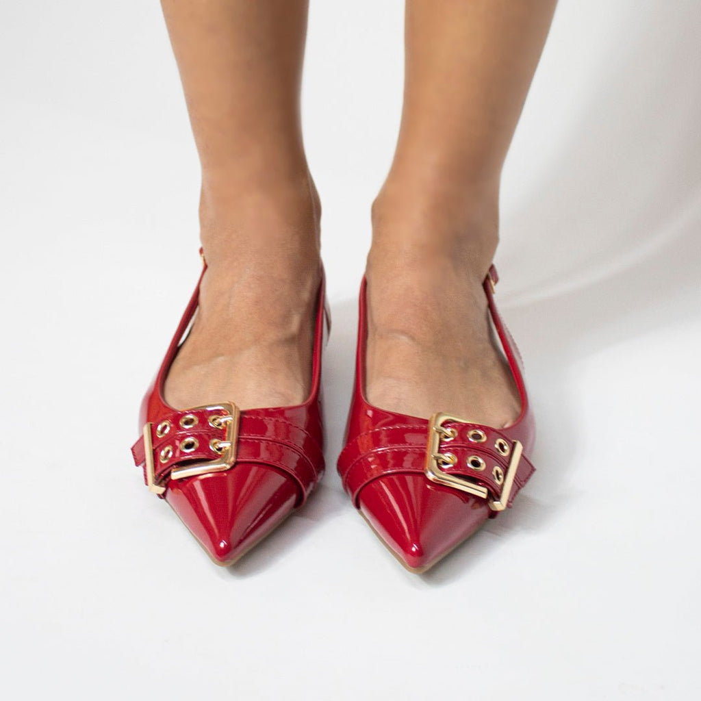 Flat 18525 Red - KiraZapatería