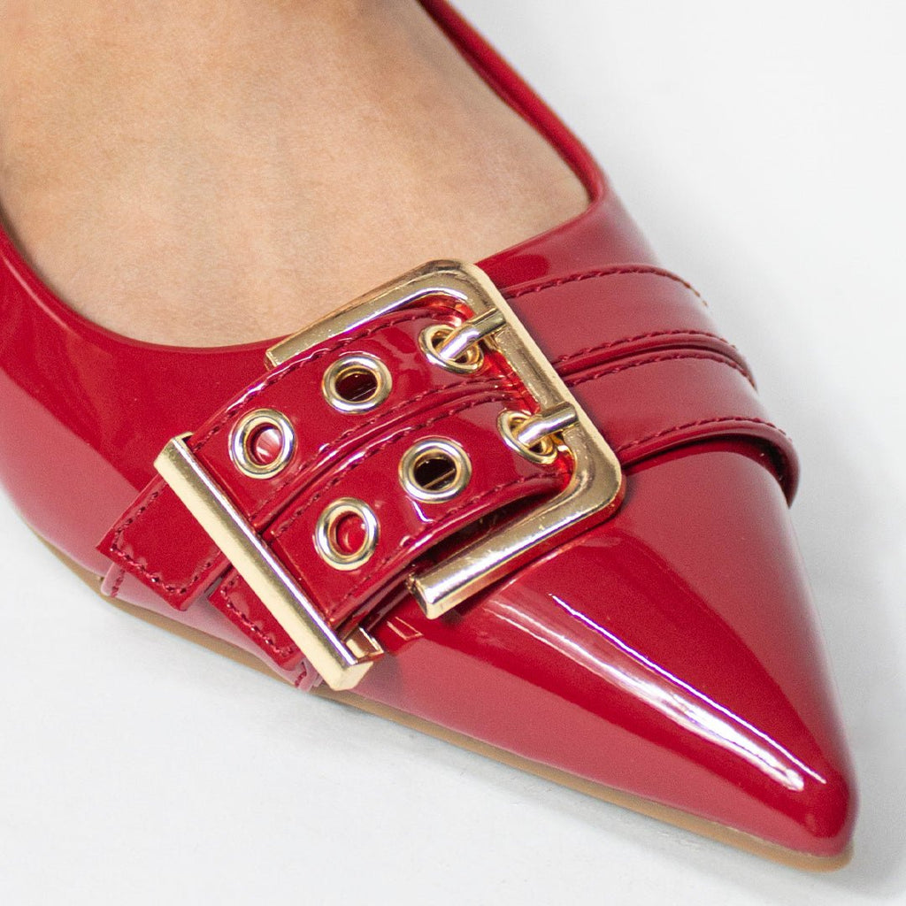 Flat 18525 Red - KiraZapatería