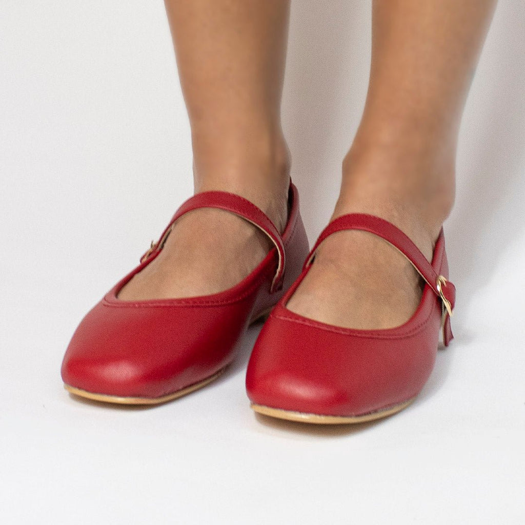 Flat 1900 Rojo - KiraZapatería