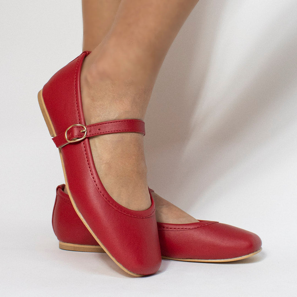 Flat 1900 Rojo - KiraZapatería