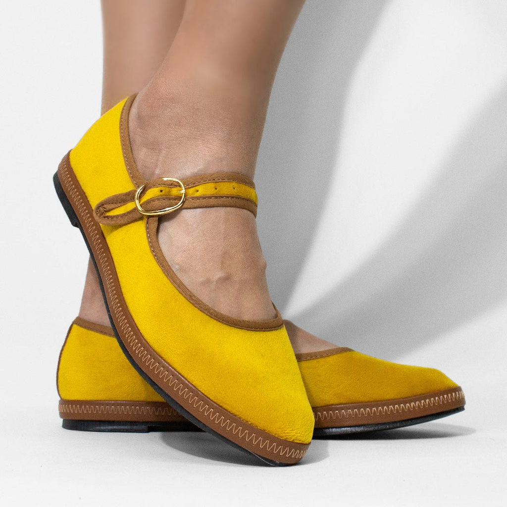 Flat 20000 Mostaza - KiraZapatería