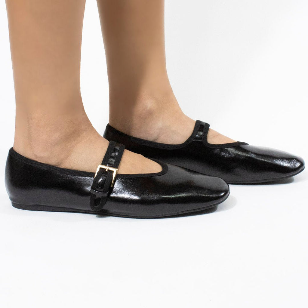Flat 20158 Negro - KiraZapatería