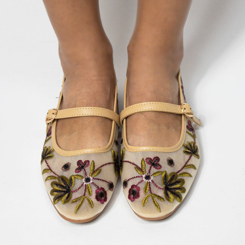 Flat 35668 Nude - KiraZapatería