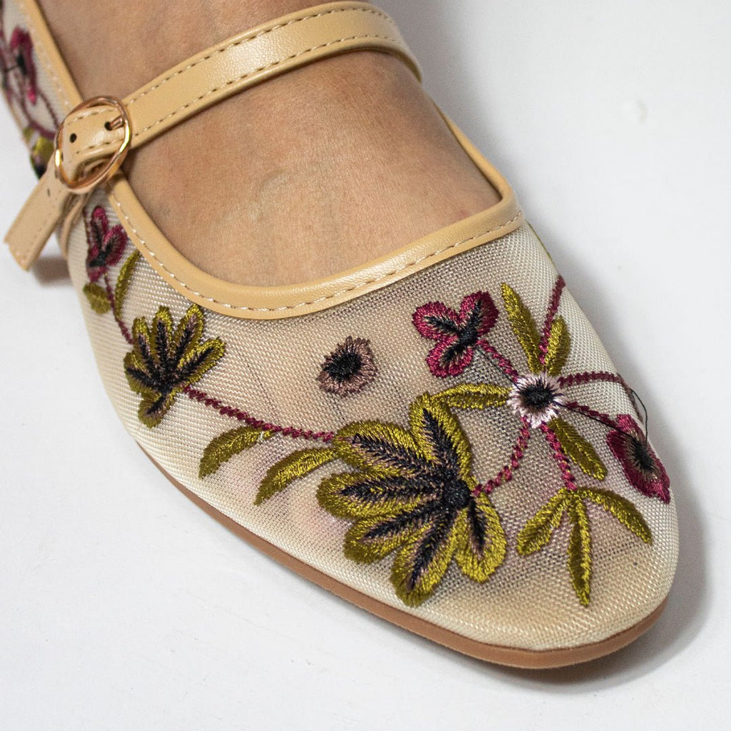 Flat 35668 Nude - KiraZapatería