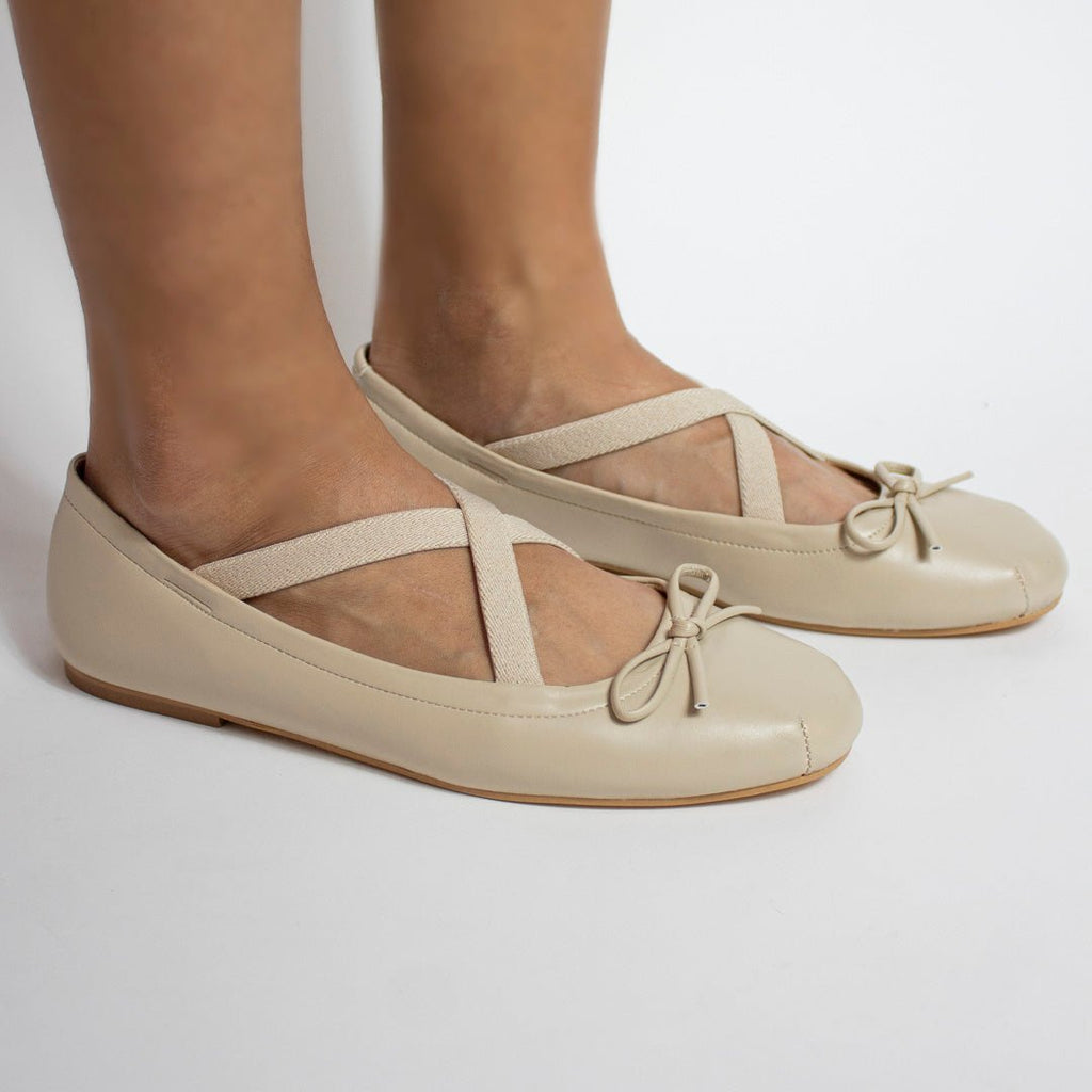 Flat 9214 Beige - KiraZapatería