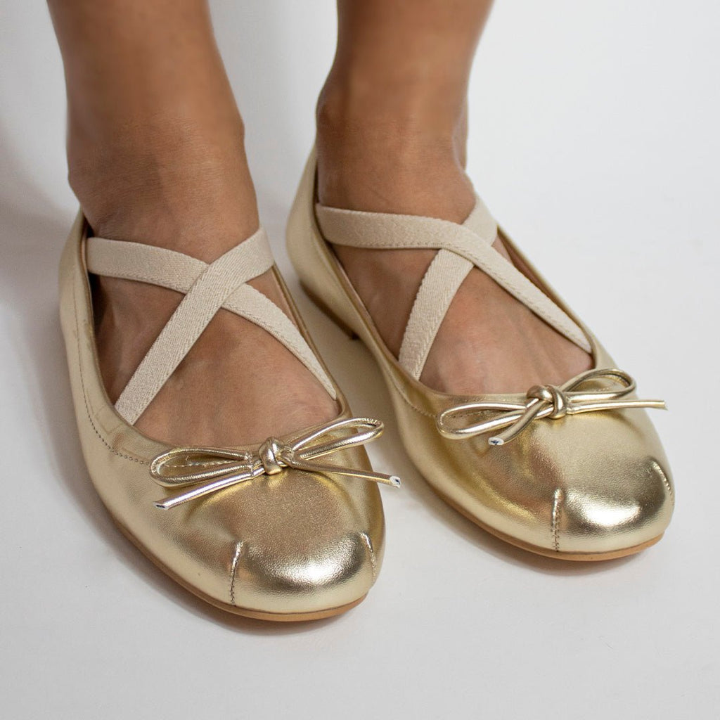 Flat 9214 Oro - KiraZapatería