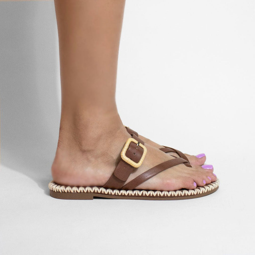 Sandalia 52054 Tan - KiraZapatería