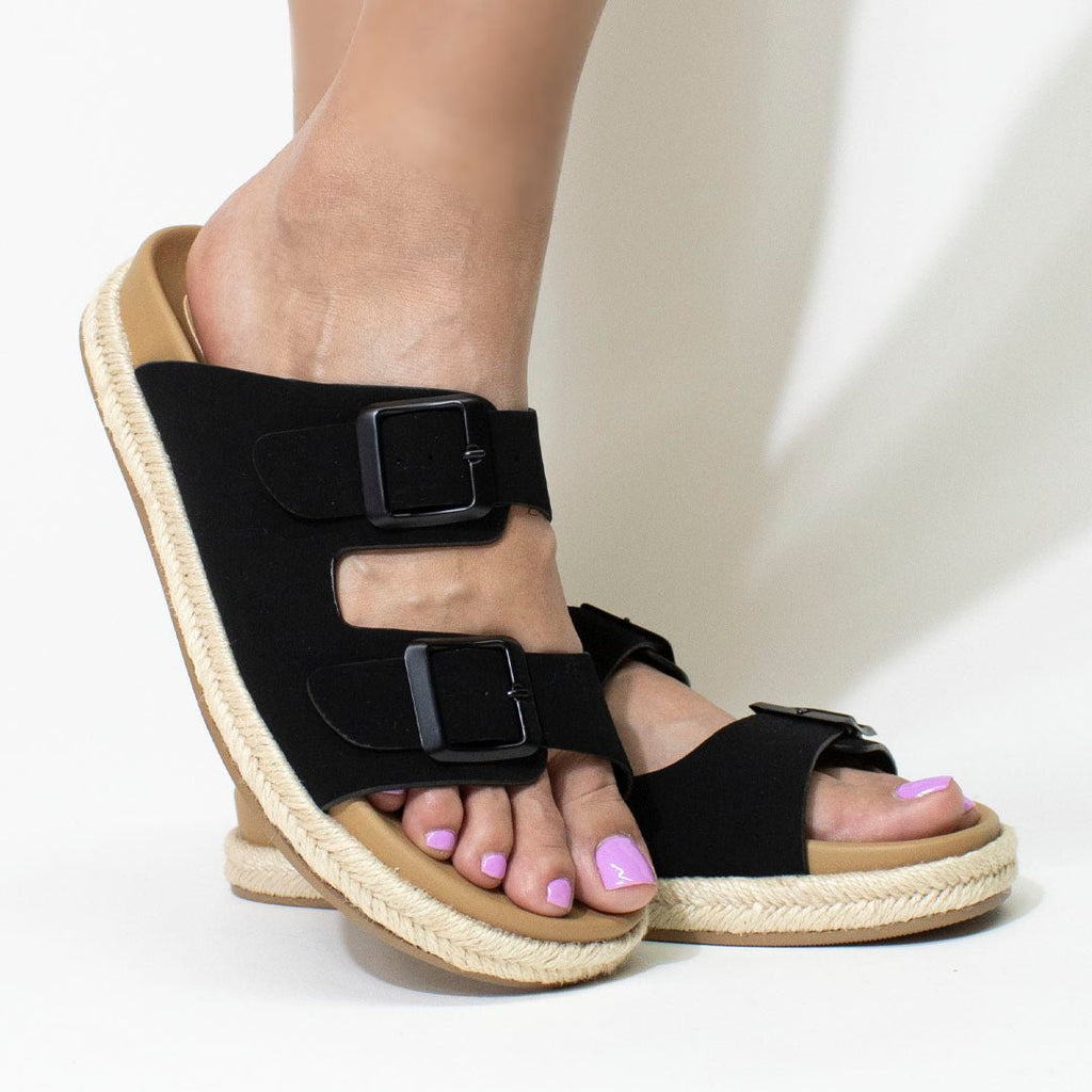 Sandalia 55642 Negro - KiraZapatería
