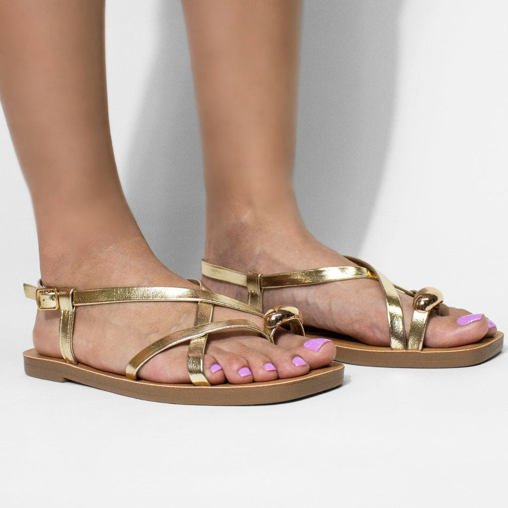 Sandalia 62511 Gold - KiraZapatería