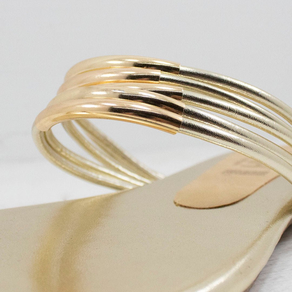 Sandalia 87518 Gold - KiraZapatería