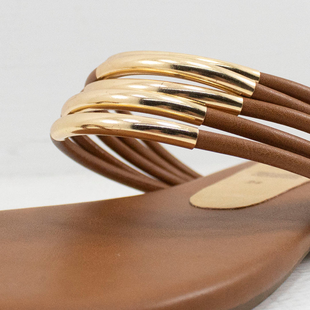 Sandalia 87518 Tan - KiraZapatería